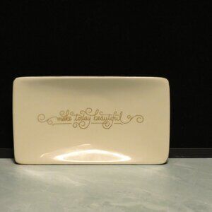 Hallmark 'Make Today Beautiful' Trinket Tray Floral Multicolor